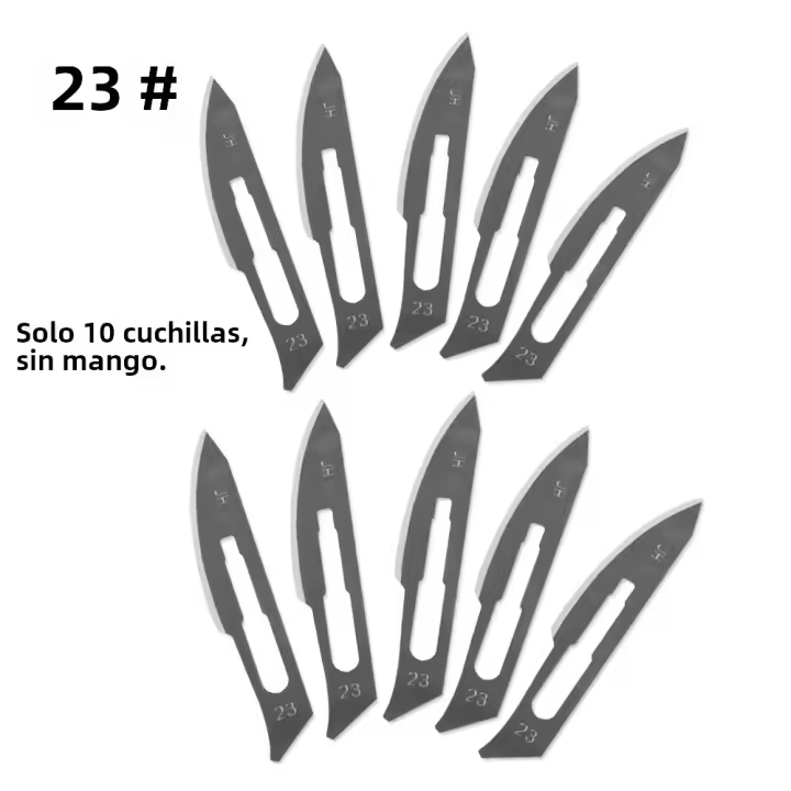 10 Piezas De Hojas De Acero De Carbono 20#-23# Herramienta Manual De Mantenimiento Para Teléfonos Móviles Libros De Navegación PCB Artesanía De Cuchillo - 1