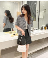 Bolso De Mano Bordado Para Mujer Bolso De Hombro Versátil De Moda Forma De Media Luna Material PU Con Lining De Poliéster - details 6