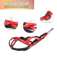 Harnés De Remolque Para Perros De Gran Tamaño Harnés De Pesas Para Correr En Bicicleta Skijoring Scootering X Back Reflectante Y Padded Para Husky Y Otros Cachorros De Medio Grande - details 6