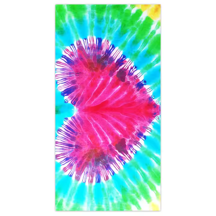 Nueva toalla de playa con estampado tie-dye, toalla de baño absorbente para vacaciones en la playa. - 1