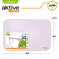 AKTIVE Mesa camping plegable, Mesa ligera, patas plegables, medidas 60x40x50 cm, madera MDF, estructura de acero, color malva, asa de transporte (52870) CALIDAD DE CONFIANZA OFICIAL GARANTIZADO - details 7