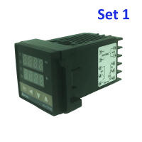 Térmico Digital REX-C100 Controlador De Temperatura Salida SSR Sensor Tipo K Con Relé Sólido 40DA + Sensor 48x48 - details 0