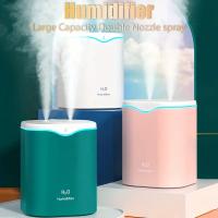 Humidificador de aire portátil de escritorio USB de 2 l con vapor frío, humidificador ultrasónico silencioso con 2 modos de niebla y 7 luces de colores, apagado automático para viajes, hogar y dormitorio - details 1