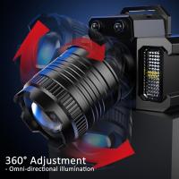 Linterna Frontal Recargable USB Con Sensor De Movimiento Y 5 Modos De Iluminación Zoomable Luz De Cabeza Para Exteriores - details 4