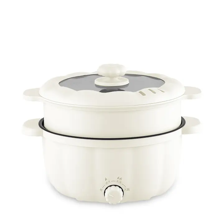 DAM. Olla eléctrica vaporera multifunción. Tres temperaturas, 2.5L doble nivel. Hot pot, salteado, cocina al vapor, etc. 28,5x22x23cm - 1