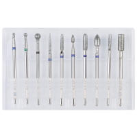 Juego De 10 Piezas De Cabezas De Pulido De Uñas De Acero Tungsteno Con Archillo Limpieza De Piel Muerto Y Herramientas De Manicura Pedicura - details 8