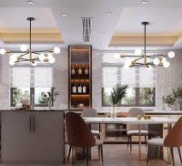 Iluminación De Techo Pendente Nórdica Americana Con Varios Barros Para Comedor Y Sala De Estar Lámpara Colgante De Ceilings - details 13