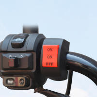 Botón De Interruptor De Manillar Para Motocicleta LED Faro Cerca Lejos Dos/Tres Línea Motorbike Switch Button Para Luz De Conducción - details 2