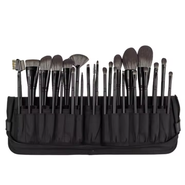 Bolso Organizador De Maquillaje Para Mujer Profesional Plegable Impermeable Con 29/14 Agujeros Estuche Portátil Para Cosméticos Y Cepillos De Maquillaje - 1