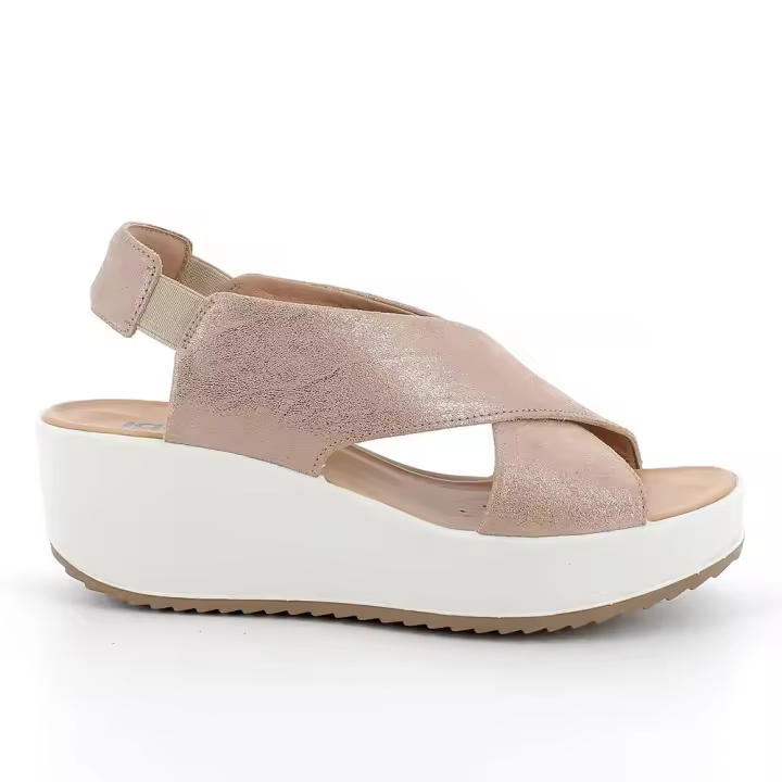 Sandalia Igi&co 5668855 Ante Laminado Beige - Cómoda y Elegante - 1