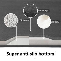 Alfombra De Cocina Elegante Con Diseño De Piedras Encajadas Suave Lavable Antideslizante Absorbente Para Decoración Del Hogar - details 3