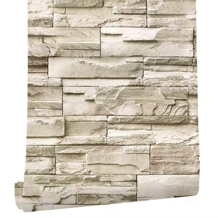 6m 3D Wallpaper Stone Peel And Stick Wallpaper Faux Brick Vinyl Self-adhesive For Bedroom Living Room Walls Home Decor Sticker - 1