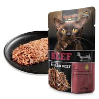16 Sobres x 70 gr - Leonardo + extra Pulled Beef Comida húmeda para gatos - details 2