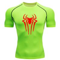 Camiseta De Deporte Para Hombre Con Estampado De Araña T-Shirt De Compresión Para Gimnasio Transpirable Y Secado Rápido Manga Corta Estilo Y2K Para Verano - details 7