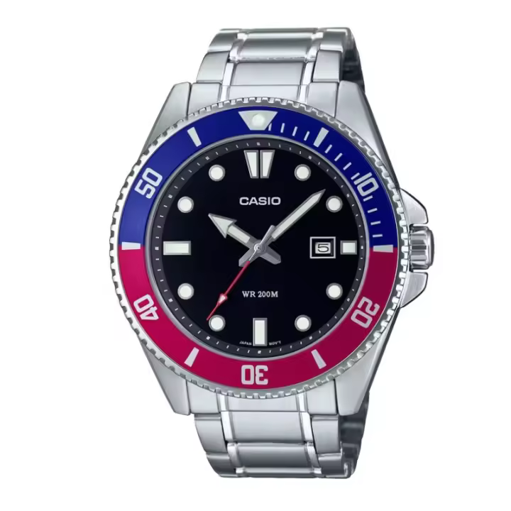 Reloj Casio MDV-107D-1A3V Hombre - Acero Inoxidable, Deportivo, Resistente 200m - 1