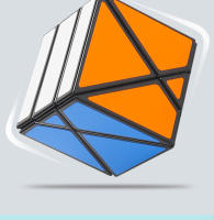 Cubo Mágico Vertical Y Horizontal Lanlan X Cube Juguete Divertido Para Niños Y Adultos Iniciantes Cuatro Ejes De Rotación Oblicua - details 9