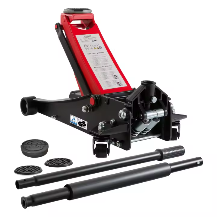 AREBOS 3T Gato De Maniobra De Doble Pistón Hidráulico Para Coches - 1