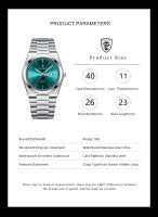 Reloj De Pulsera De Cuarzo Para Hombre POEDAGAR Lujo Deportivo Resistente Al Agua Con Manos Luminosas Fecha Día De La Semana Acero Inoxidable Reloj Masculino Con Caja - details 7