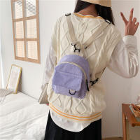 Mochila Mini Para Mujer De Cordón Sólido Y Estilo Casual Gran Capacidad Duradera Para Viajes Y Escuela Con Cierre De Cremallera - details 42