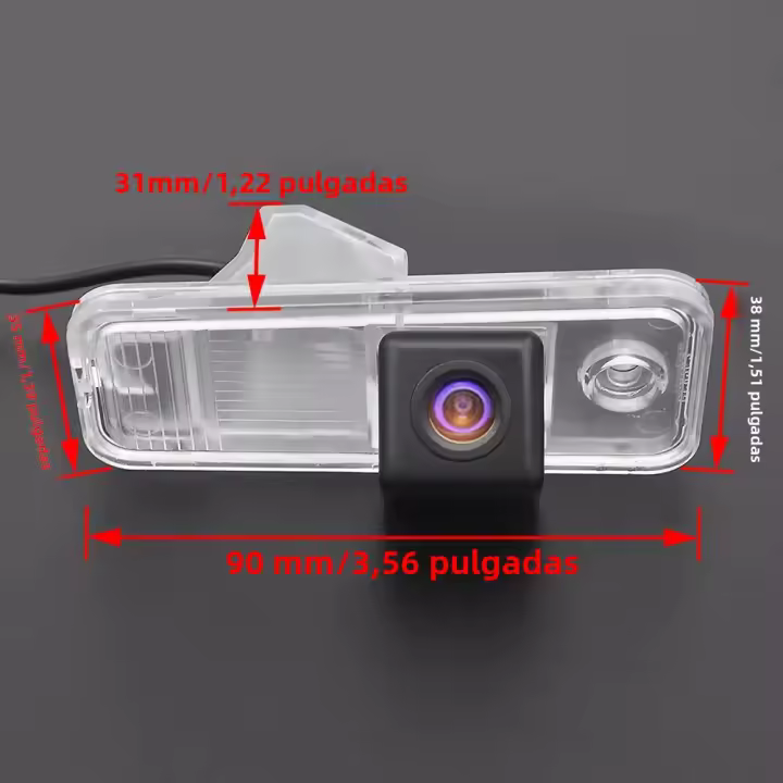Cámara De Parkings Traseras Para Coche Compatible Con Hyundai Santa Fe IX25 2013 2014 2015 Creta Carens Azera SantaFe Cable De Video 6M - 1