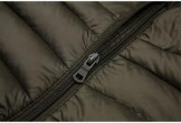 Chaqueta De Pollo Blanca 90% Para Hombres Super Ligera Con Capucha Chaqueta Térmica Casual Cierre De Cremallera Largo Regular - details 14