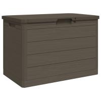 vidaXL Baúl para cojines polipropileno marrón 77,5x44,5x53 cm - details 1