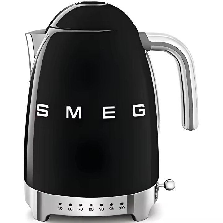 SMEG Electric Water Heater, KLF04BLEU kettle, 2400 W, 1.7 litres, Plastic, Stainless Steel, Black - 1