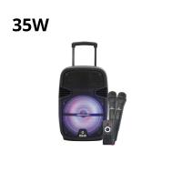 ALTAVOZ AMPLIFICADO COOLSOUND A340 250W 8" - 35W RMS - INCLUYE 2 MICROFONOS INALAMBRICOS - details 1