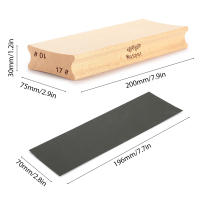 Bloque De Pulido De Radio De Dedal De Guitarra Con Papel De Herramienta De Luthier De Guitarra De Madera Doble Radio Accesorios De Guitarra - details 5