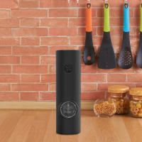 Juego De Molinillos De Sal Y Pimienta Eléctricos Automáticos Recargables Con Gravedad Molinillo De Especias Ajustable Para La Cocina Herramientas De Metal Ecológicas - details 4