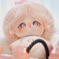 Muñeca De Peluche Kawaii De 20cm Para Niñas Y Coleccionistas Idolo Estrella DIY Dulce Regalo Educativo Material De Algodón - details 2