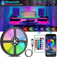 Tira De LED RGB 5050 Flexible 5V USB Control Remoto Bluetooth Para Dormitorio Jardín Fiesta Boda Decoración De Ambiente - details 1