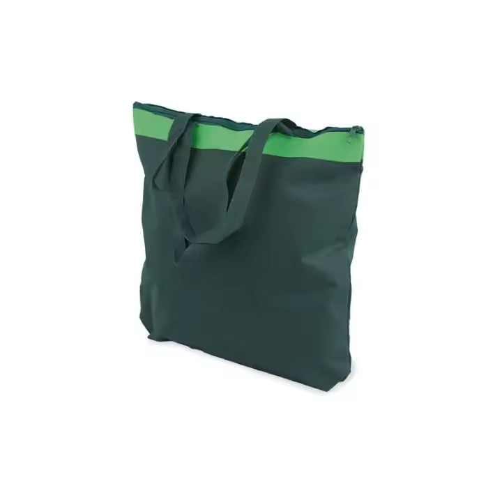 Bolsa Combinada NON WOVEN con cremallera verde: Espaciosa y Versátil Bolsa de Almacenamiento con Cierre - ¡Organización y Estilo en uno! - 1