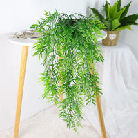 Plantas Artificiales Colgantes 80-105cm Hojas De Bambú Tropicales Vinas De Falso Grama Hojas De Sauce Para Decoración De Jardín Y Hogar - details 1