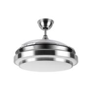 FABRILAMP Ventilador DC Ibe 59w 6980lm Niquel 3 Asp.desp. 107d 3000-4000-6000k, 6 velocidades Remoto, Reg.intensidad, Memoria Y Temporizador Incluye mando a distancia y dos tijas de 10 y 25 centímetro Productos originales calidad de confianza - details 1