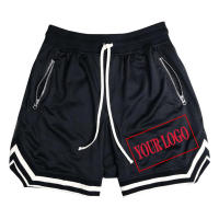 Shorts De Baloncesto Para Hombre Deporte Fitness Verano Malla Secado Rápido Pantalones Casuales Transpirables Talla Media - details 29
