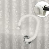 Cortinas de ducha, cortina para baño, cortinas de tela impermeable gruesa, impermeable y a prueba de moho tela baño Curtain-180x200 cm (Seashell) - details 2