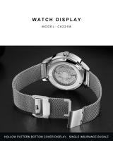 Reloj Mecánico Para Hombre CADISEN Con Luz Propia Y Correa De Acero Inoxidable Resistente Al Agua NH35A Cristal De Zafiro - details 8