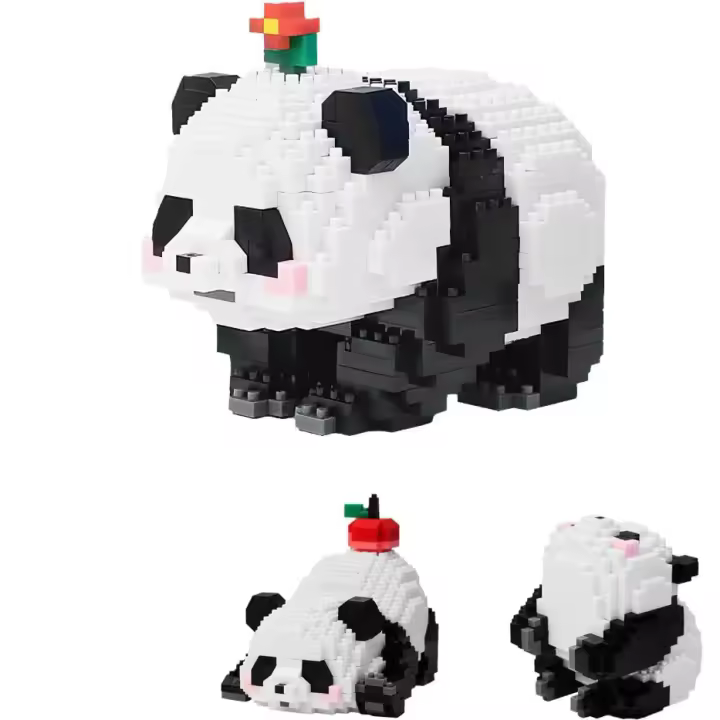 Panda Mini Building Blocks Set, Panda Cute Animals Building Sets, Gift for Adults and Children,Micro Building Blocks Suit for Children 9+ Years Old - 1