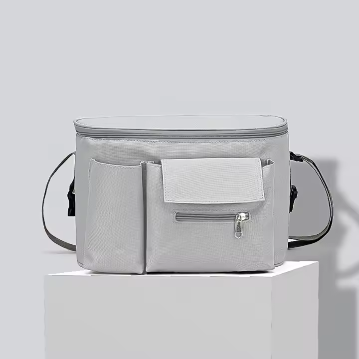 Bolsa de almacenamiento para cochecito de bebé, multifuncional, de gran capacidad, para colgar en el cochecito de niño, moderna, bandolera de un solo hombro para mamá - 1