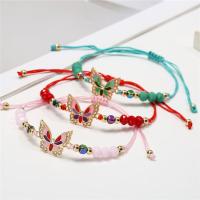 Pulsera Ajustable De Moda Con Colgantes De Mariposa De Aleación Y Diamantes Cristal Para Mujeres Pulsera De Cadena Sin Cierre - details 3