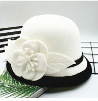 Nueva Gorra De Lana Floral Para Mujer Invierno Fedoras Vintage Western Bucket 10 Colores Calientes Sombreros Bowler H3 - details 3