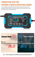 Cargador De Batería De Coche Inteligente EAFC 12V 6A Con Pantalla LCD Reparación De Pulso Automático Mantenimiento Para Baterías De Agua Y Ácido Lead-Acid - details 4