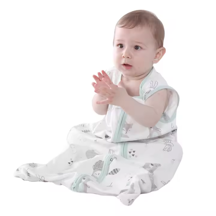 Saco de dormir para Bebe, Saco de dormir Fino de Verano para Bebe, ropa de dormir para niños, Pijamas antipatadas, Algodón - 1