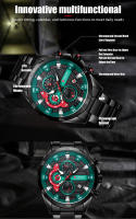 Reloj De Pulsera Curren 8402 Para Hombre Estilo Casual Y De Negocios Cronógrafo De 6 Manos Acero Inoxidable Resistente Al Agua - details 6