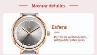 Reloj De Mujer Shengke Con Correa De Cuero Delgada Y Dial Mini Elegante Movimiento Japonés De Cuarzo Regalo Para Niña - details 6