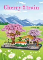 Mini Casa De Sakura Con Bloques De Construcción Y Luz Modelo De Ciudad Vía Principal Bloques De Sakura Rosa Para Niños Juguetes Regalo - details 6