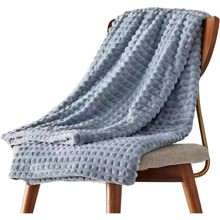 Manta a cuadros de franela, manta suave y cómoda para otoño e invierno, manta para cama, manta cálida para la siesta Manta de sofá - 1