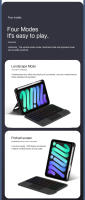 Teclado Mágico AJIUYU Para iPad Mini 6ta Generación 8.3 Pulgadas Mini6 Cubierta Inteligente Con Atracción Magnética Retroiluminado Idioma Español Portugués - details 5