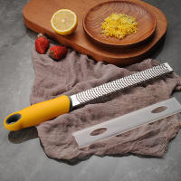 Rallador De Acero Inoxidable Con Mango Antideslizante Ecológico Para Queso Chocolate Limón Ajo Frutas Utensilio De Cocina - details 9
